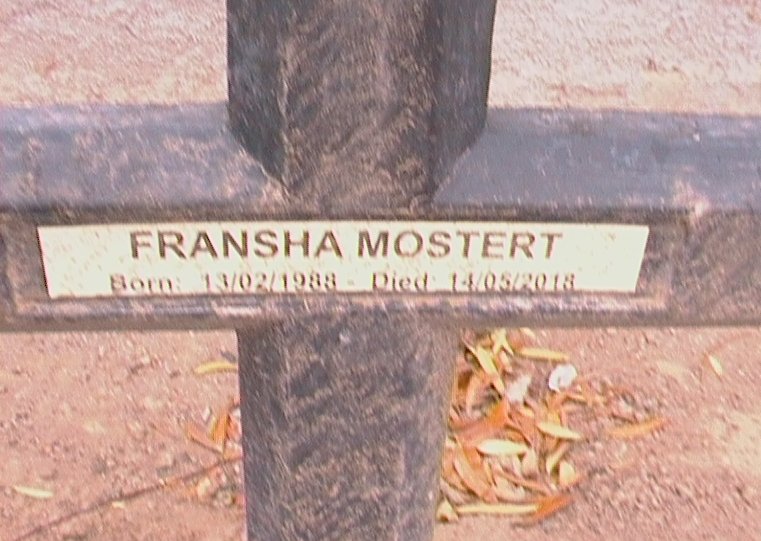 MOSTERT Fransha 1933-2018