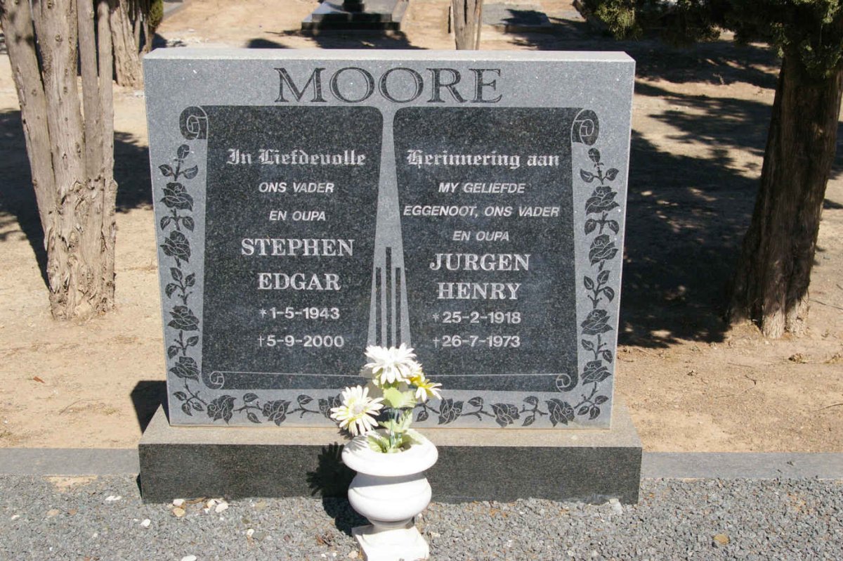MOORE Jurgen Henry 1918-1973 :: MOORE Stephen Edgar 1943-2000