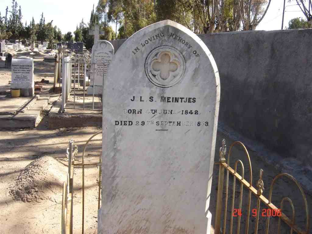 MEINTJES J. L. S. 1842-1883