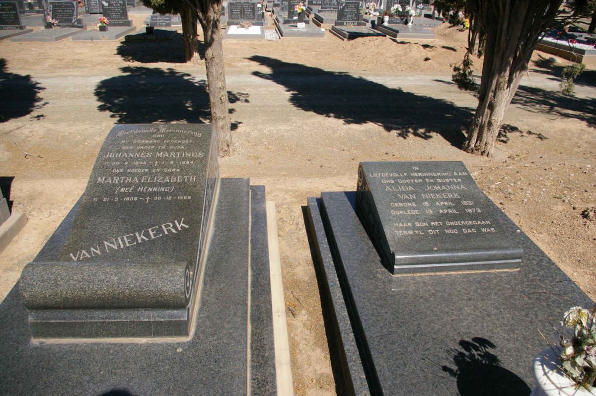 NIEKERK Johannes Martinus, van 1896-1984 &amp; Martha Elizabeth HENNING 1906-1988