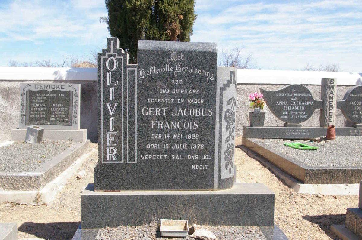 OLIVIER Gert Jacobus Francois 1929-1978