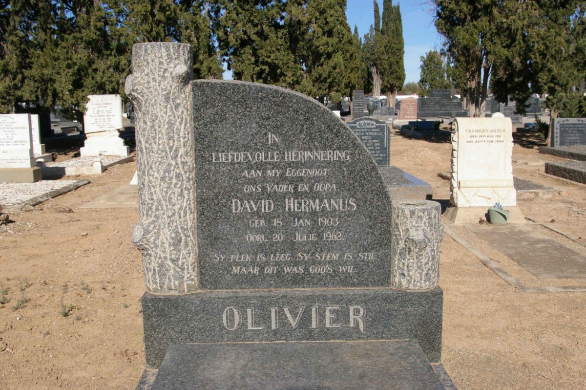 OLIVIER David Hermanus 1903-1962