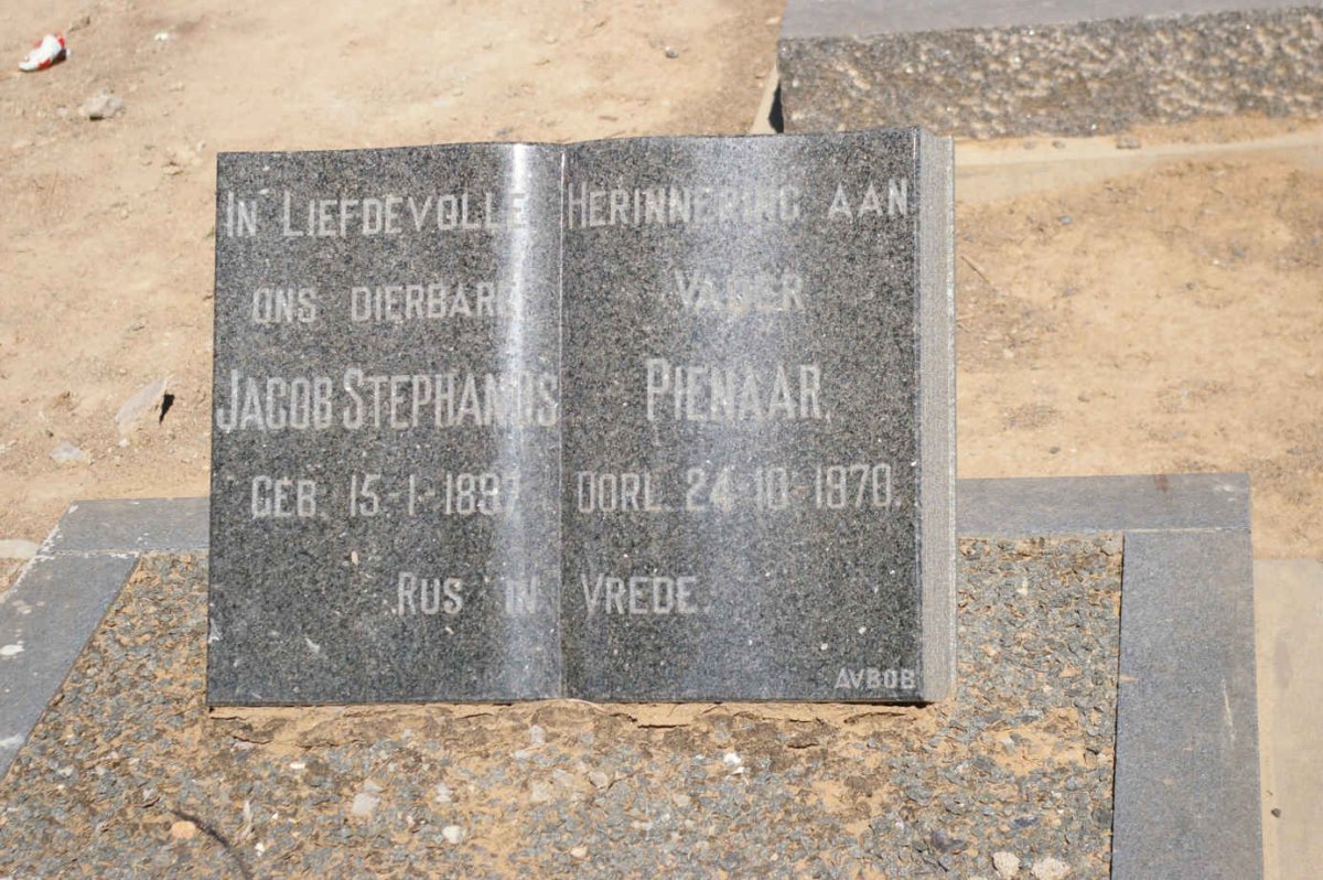 PIENAAR Jacobus Stephanus 1897-1970