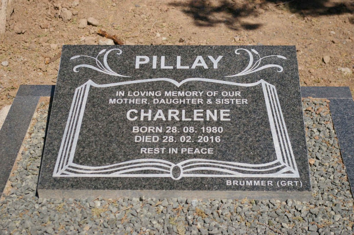 PILLAY Charlene 1980-2016
