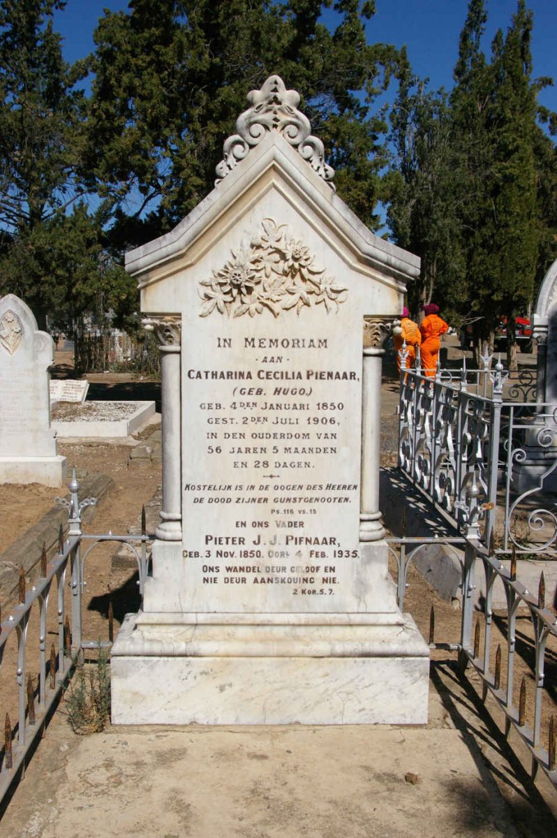 PIENAAR Pieter J.J. 1850-1935 &amp; Catharina Cecilia HUGO 1850-1906