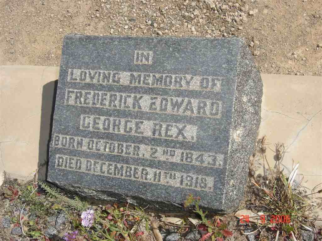REX Frederick Edward George 1843-1918