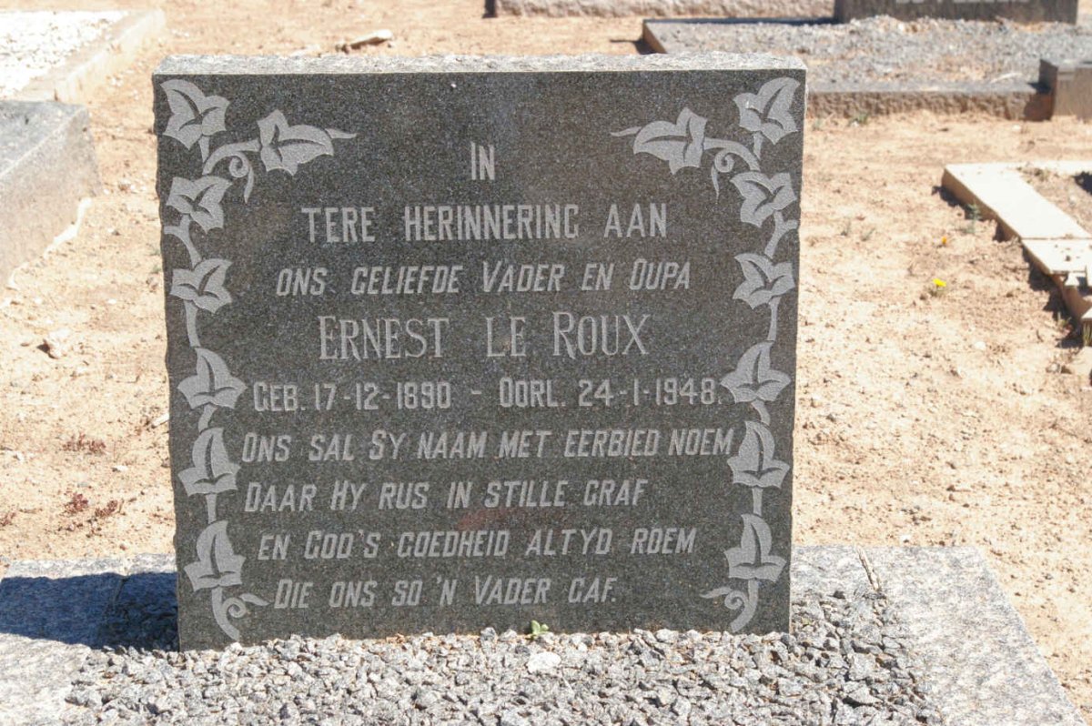 ROUX Ernest, le 1890-1948