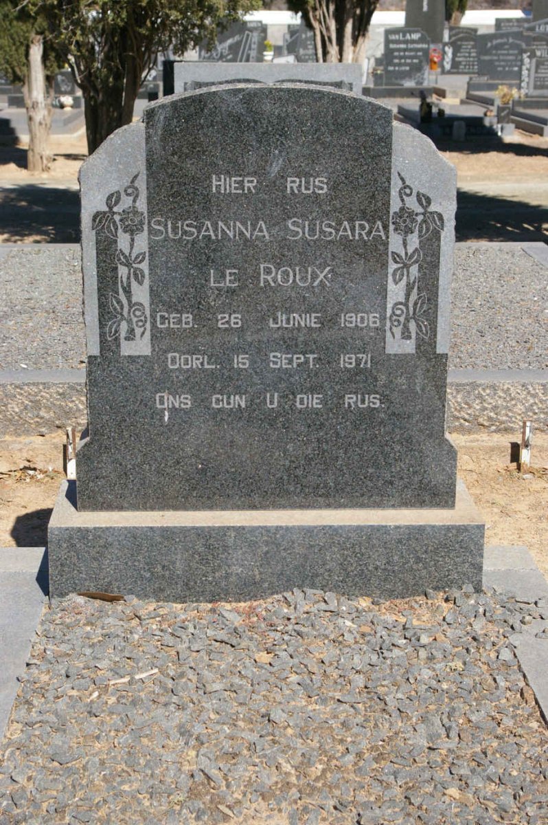 ROUX Susanna Susara, le 1906-1971