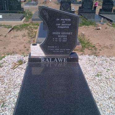 RALAWE Heidi Geonet Wandi 1976-2001