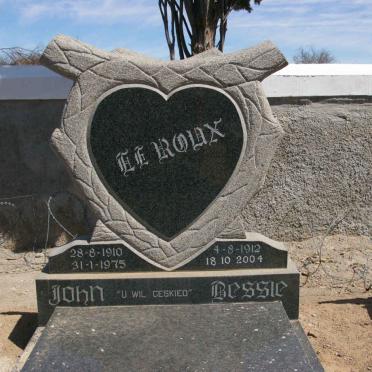 ROUX John, le 1910-1975 &amp; Bessie 1912-2004