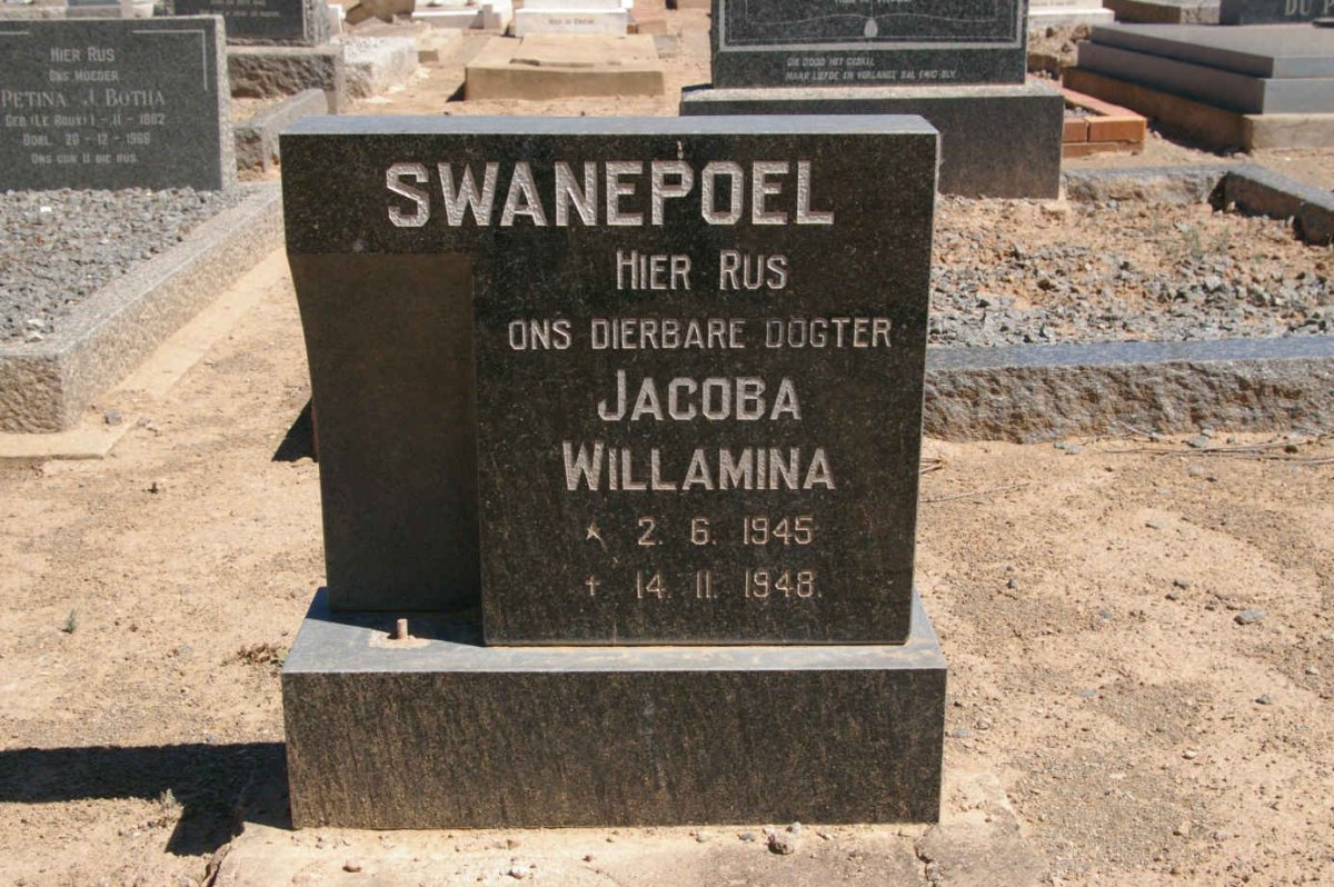 SWANEPOEL Jacoba Willamina 1945-1948