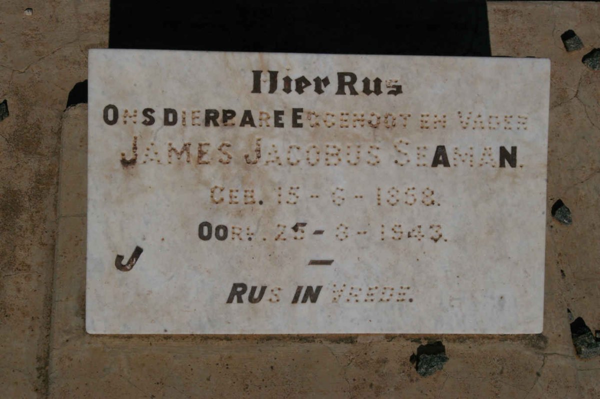 SEAMAN James Jacobus 1858-1943