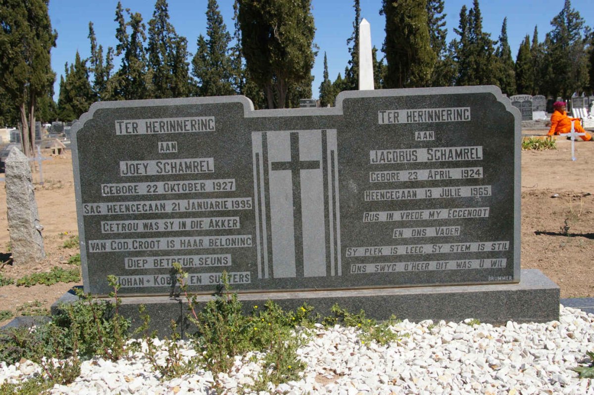 SCHAMREL Jacobus 1924-1965 &amp; Joey 1927-1995