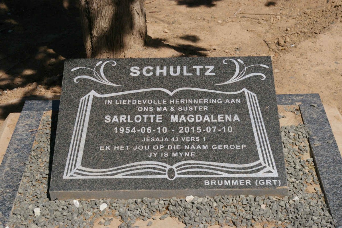 SCHULTZ Sarlotte Magdalena 1954-2015
