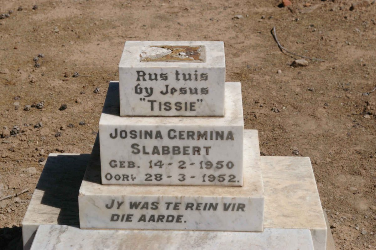SLABBERT Josina Germina 1950-1952