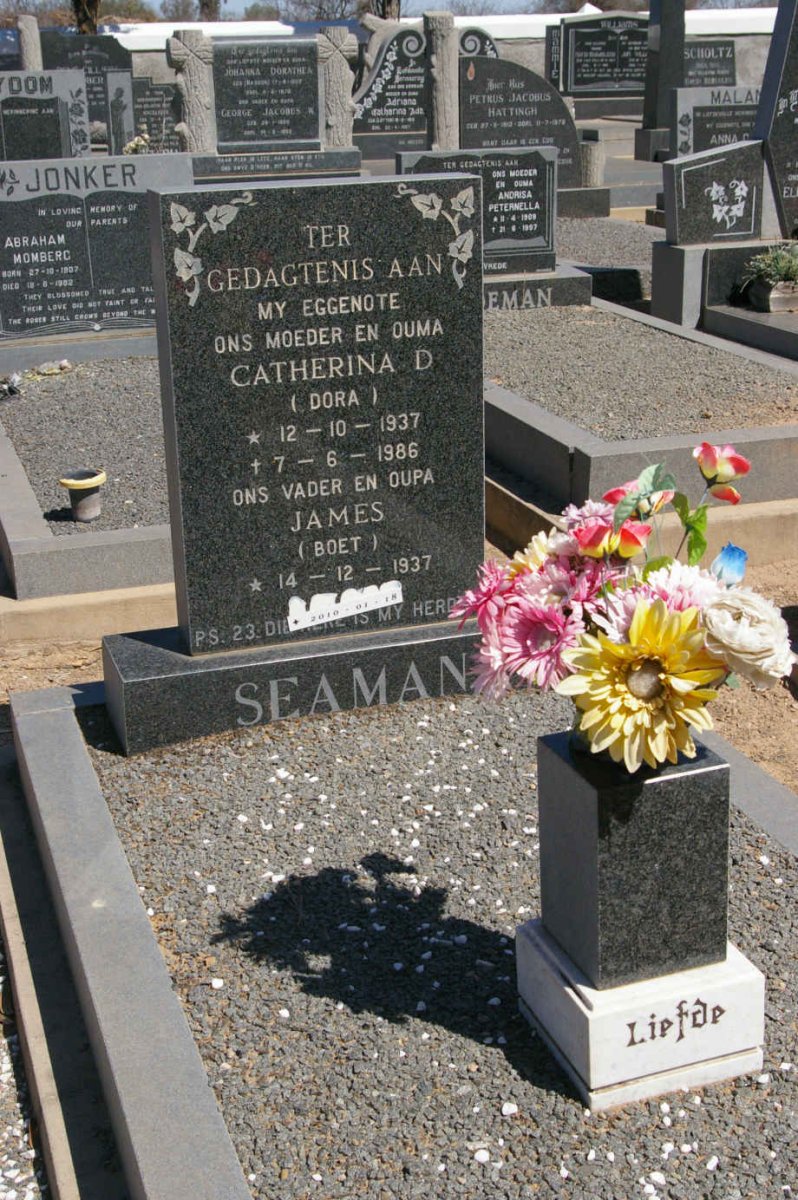 SEAMAN James 1937-2010 &amp; Catherina D. 1937-1986