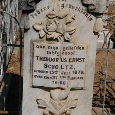 SCHOLTZ Theodorus Ernst 1879-1908