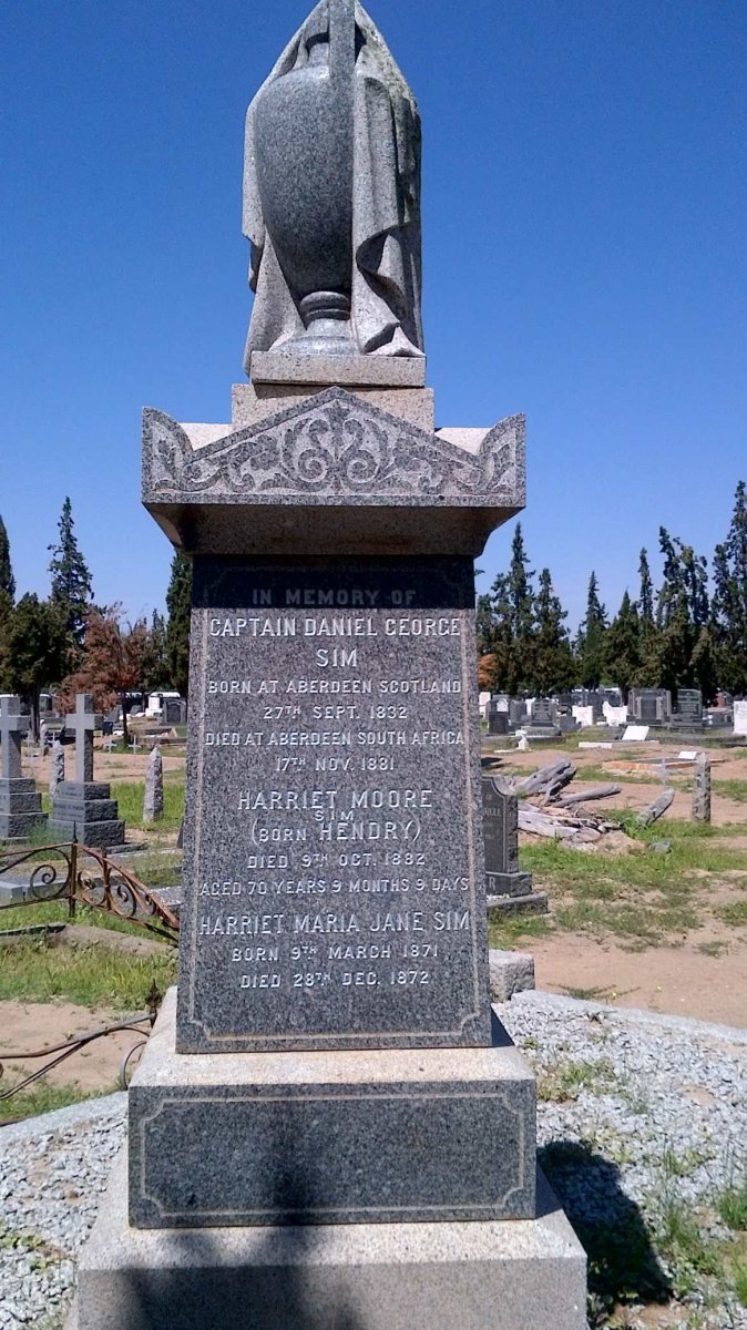 SIM Daniel George 1832-1881 &amp; Harriet Moore HENDRY -1882 :: SIM Harriet Maria Jane 1871-1872