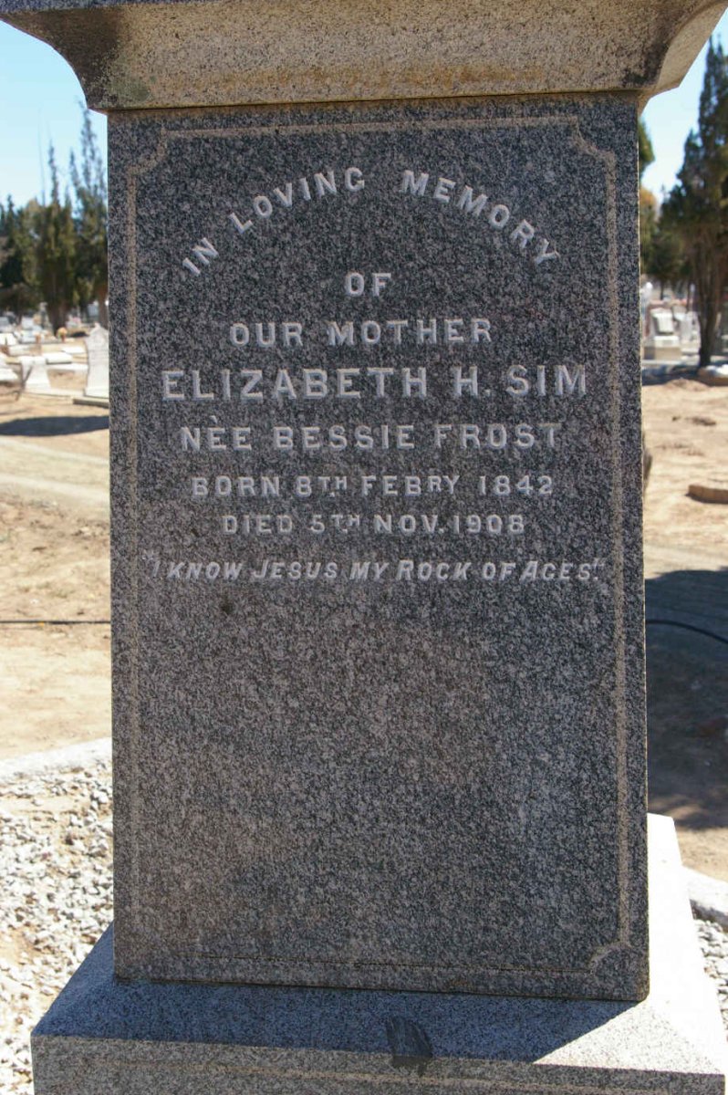SIM Elizabeth H. nee FROST 1842-1908