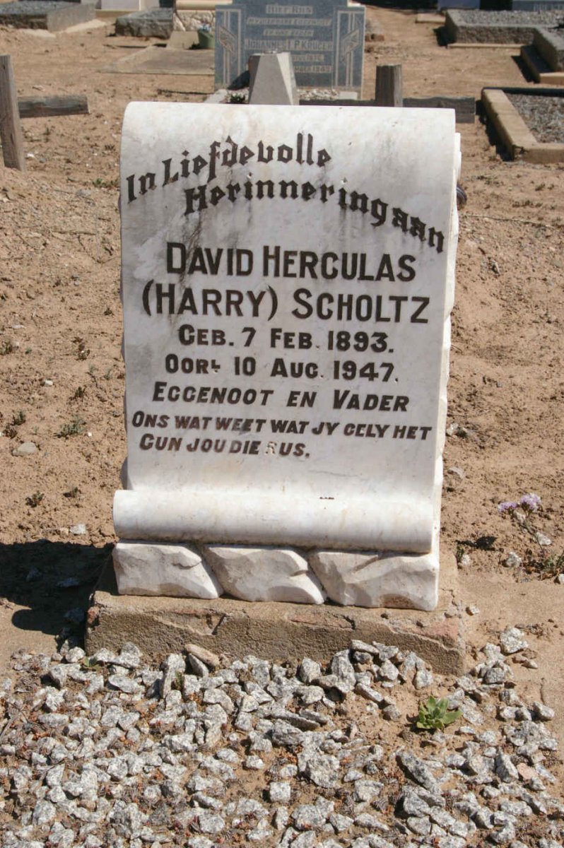 SCHOLTZ David Herculas 1893-1947
