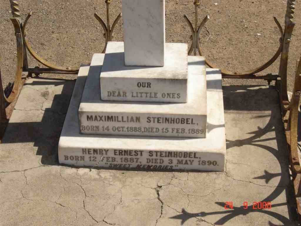 STEINHOBEL Maximillian 1888-1889 :: STEINHOBEL Henry Ernest 1887-1890