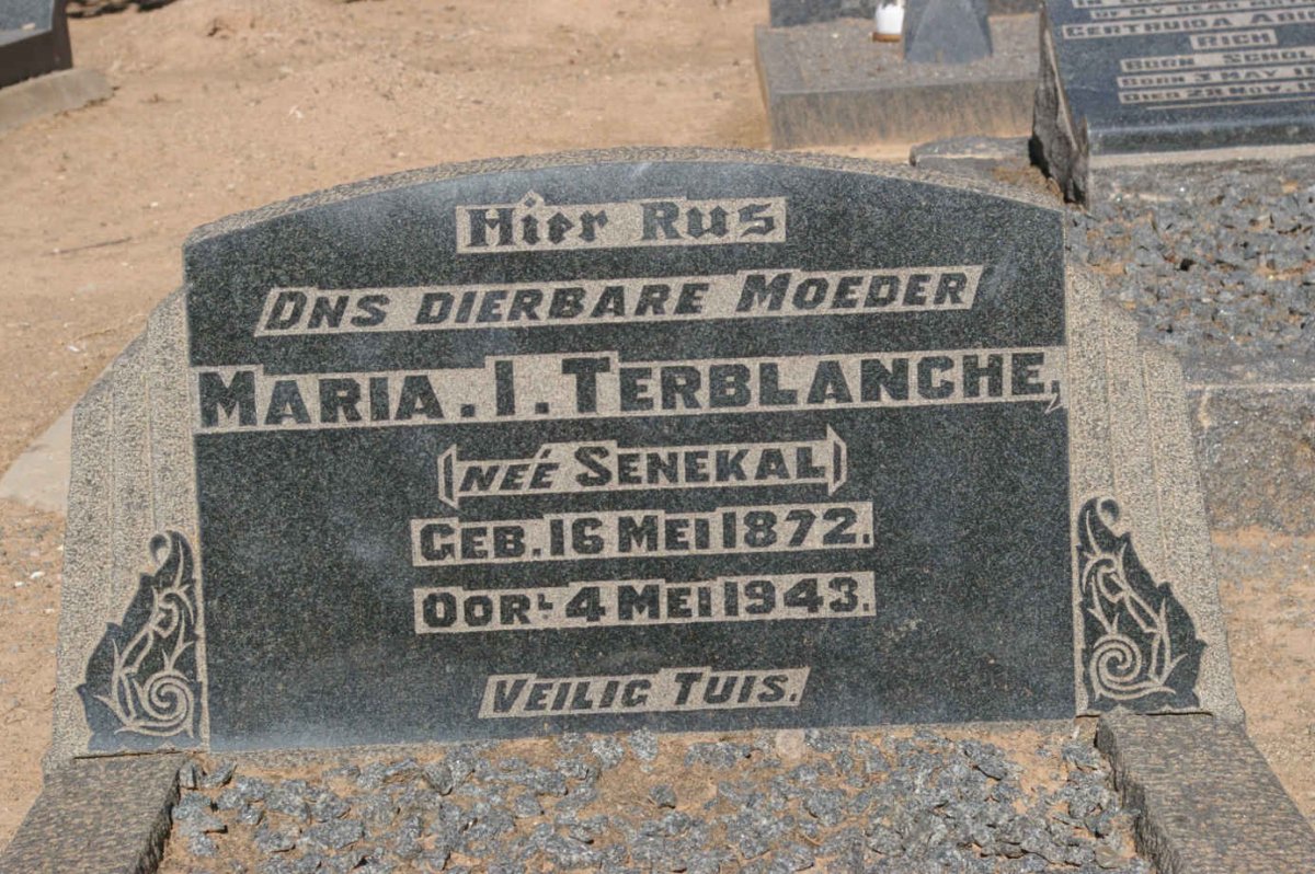 TERBLANCHE Maria I. nee SENEKAL 1872-1943