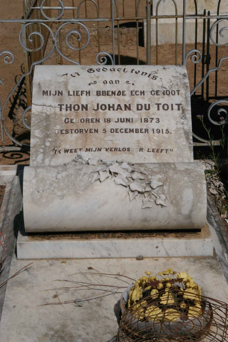 TOIT Anthon Johan, du 1873-1915