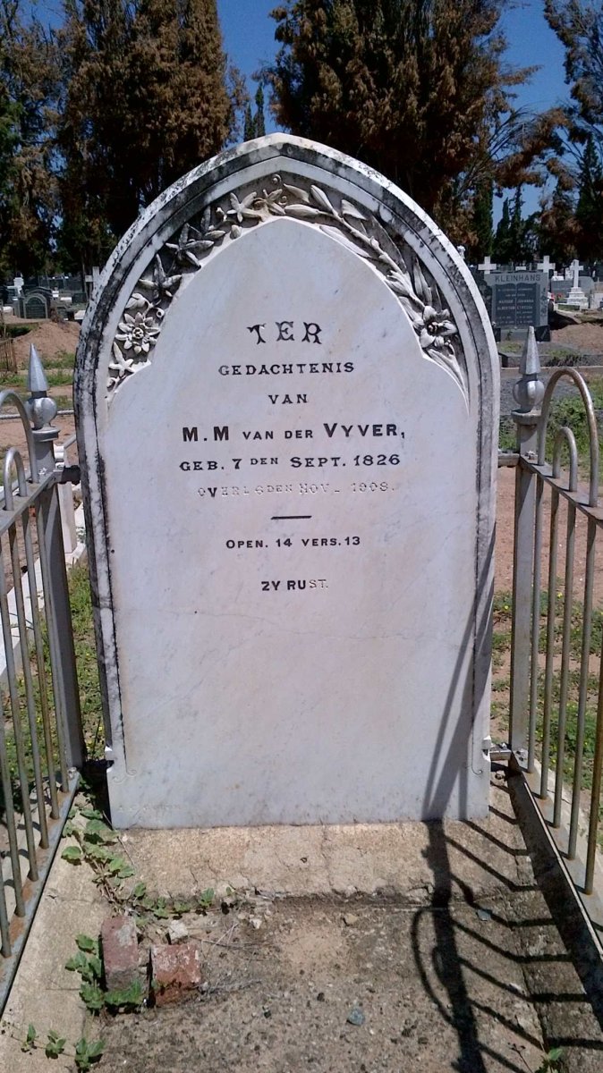 VYVER M.M., van der 1826-1908