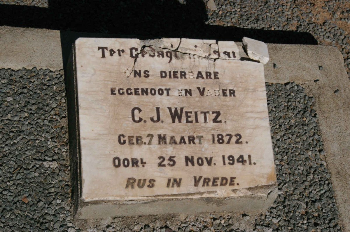 WEITZ C.J. 1872-1941