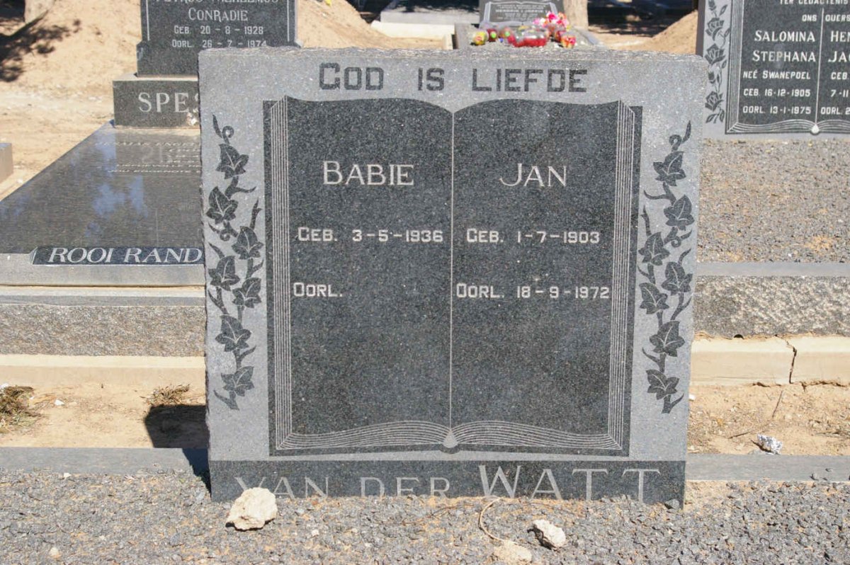 WATT Jan, van der 1903-1972 &amp; Babie 1936-