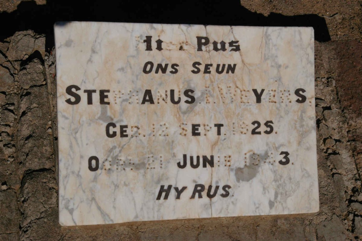 WEYERS Stephanus I. 1925-1943