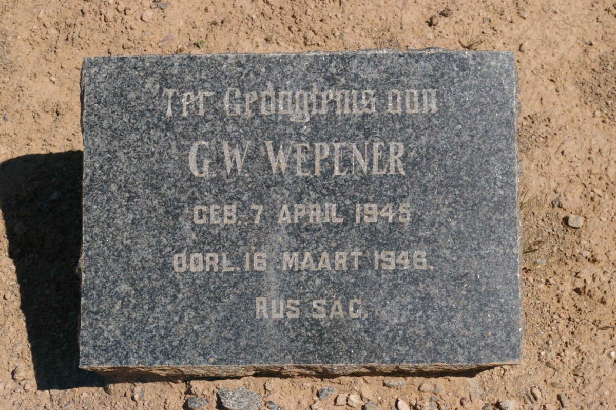 WEPENER G.W. 1945-1946