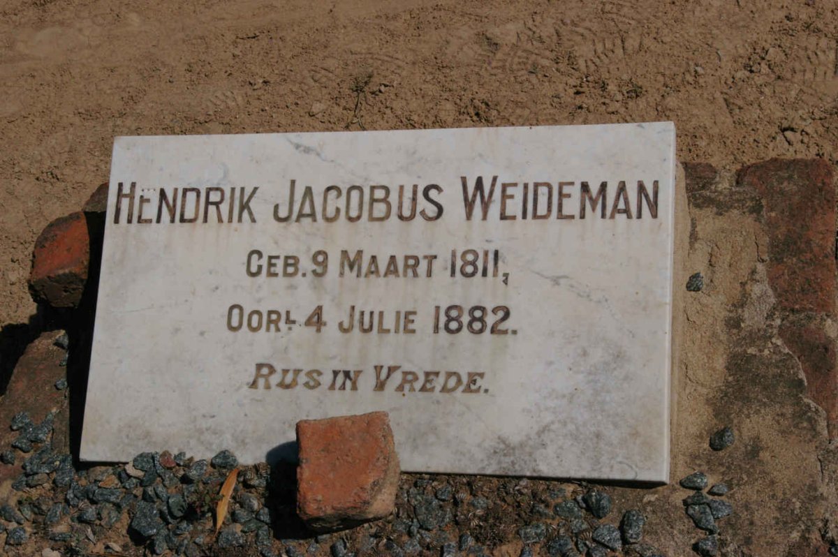 WEIDEMAN Hendrik Jacobus 1811-1882