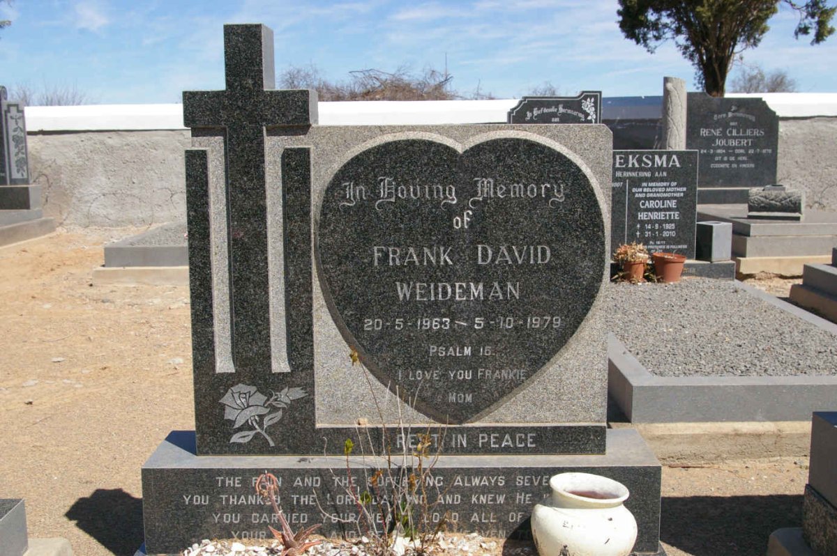 WEIDEMAN Frank David 1963-1979