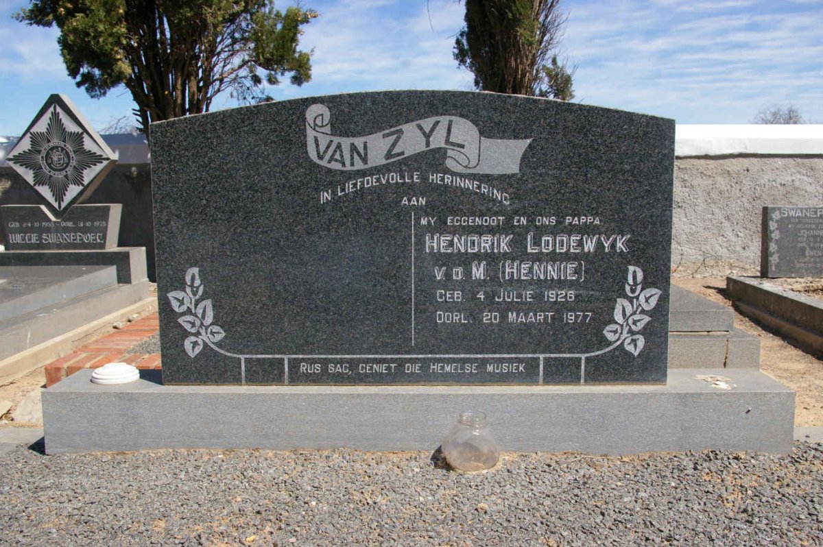 ZYL Hendrik Lodewyk v.d.M., van 1926-1977