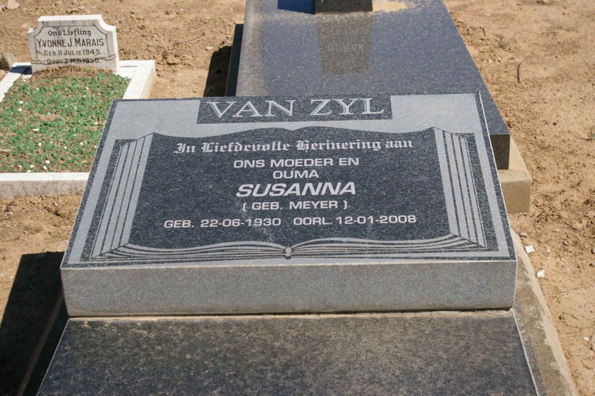 ZYL Susanna, van nee MEYER 1930-2008