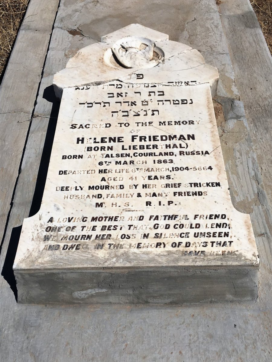 FRIEDMAN Helene nee LIEBERTHAL 1863-1904