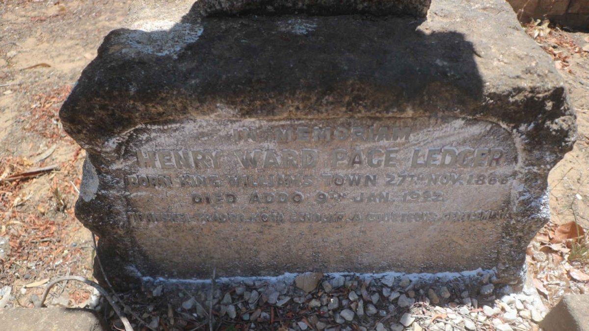 LEDGER Henry Ward Page 1866-1922
