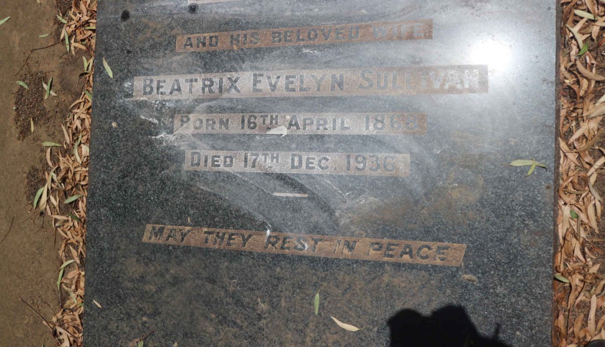 SULLIVAN Richard 1866-1928 &amp; Beatrix Evelyn 1868-1936