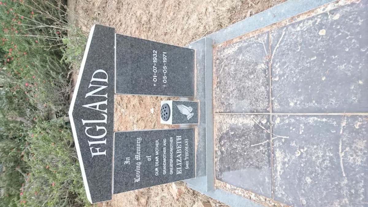 FIGLAND Elizabeth nee THOMAS 1932-1971