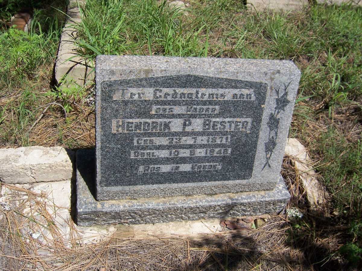 BESTER Hendrik P. 1871-1948