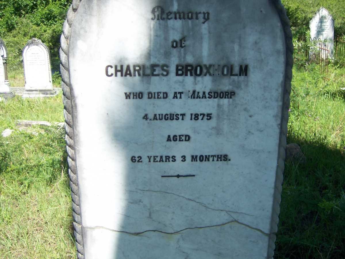 BROXHOLM Charles -1875