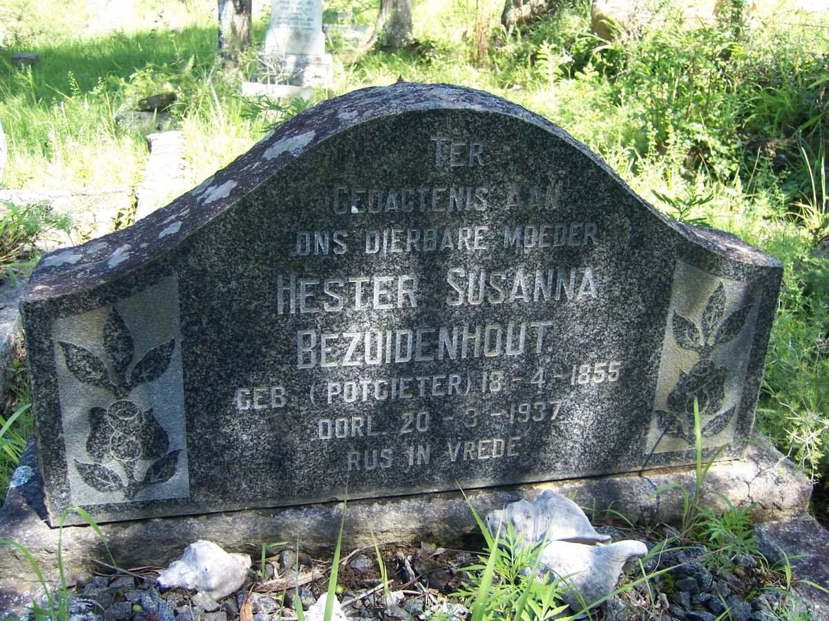 BEZUIDENHOUT Hester Susanna nee POTGIETER 1855-1937