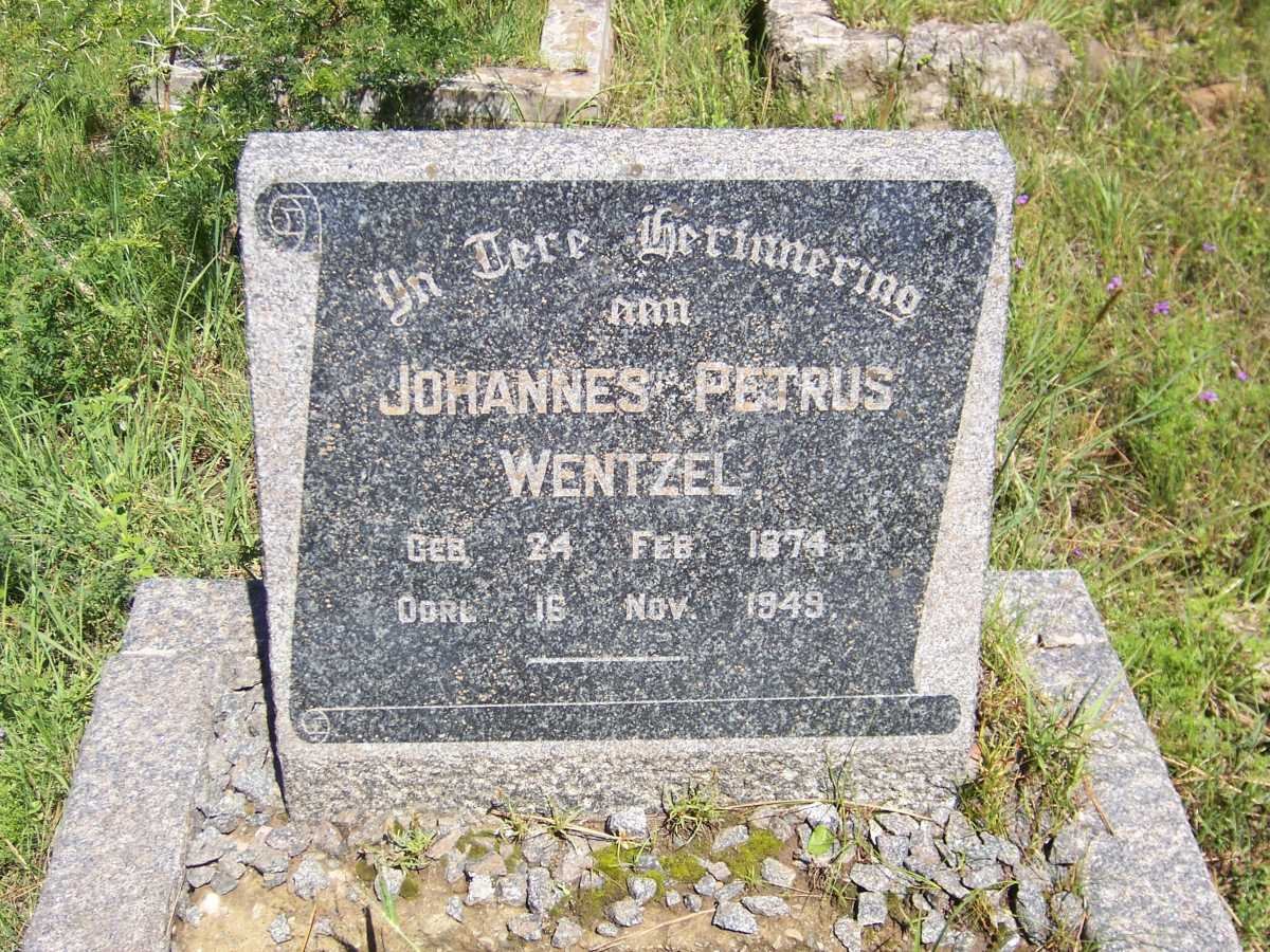 WENTZEL Johannes Petrus 1874-1949