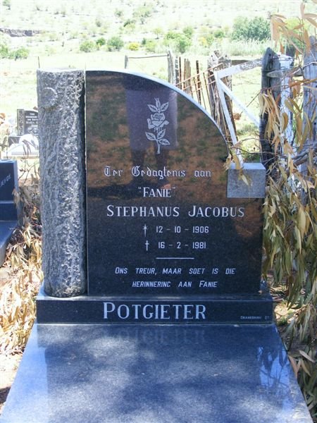 POTGIETER Stephanus Jacobus 1906-1981