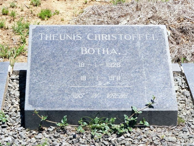BOTHA Theunis Christoffel 1926-1971