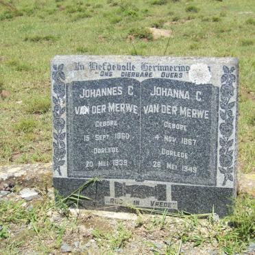 MERWE Johannes C., van der 1860-1939 &amp; Johanna C. 1867-1949