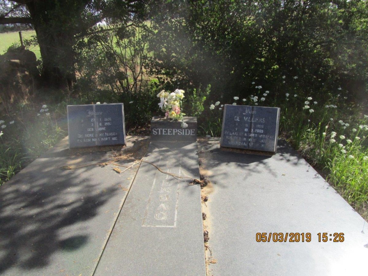BUITENDAG P. de Villiers 1926-2009 &amp; Maxie LUBBE 1926-1997
