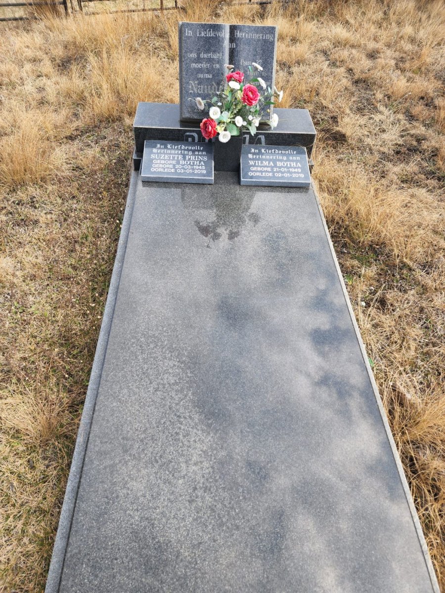 BOTHA Naudé :: PRINS Suzette nee BOTHA 1945-2019 :: BOTHA Wilma 1949-2019