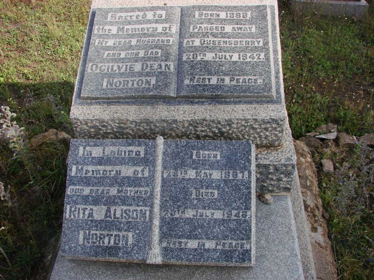 NORTON Ogilvie Dean 1888-1942 &amp; Rita Alison 1887-1948